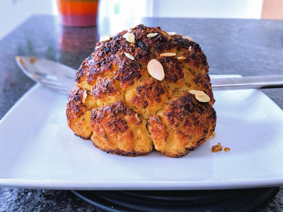 Whole Roasted Cauliflower Recipe Cuisine Fiend